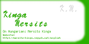 kinga mersits business card